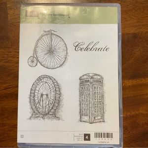 Stampin Up! Feeling Sentimental set of 4 clear mount stamp set